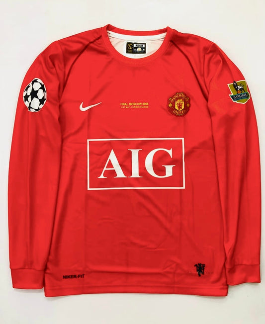 MAN UTD 2007-08 HOME FULL SLEVEE CR7 EMBRODIERY
