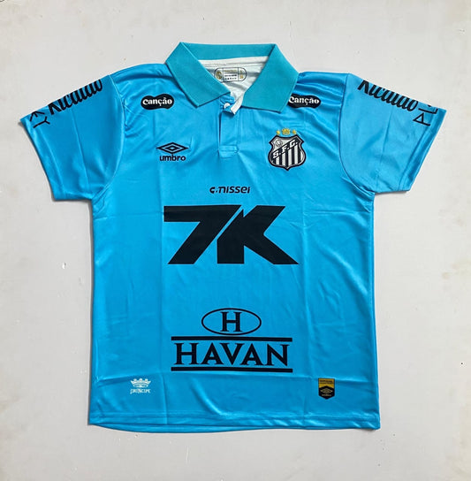 FC SANTOS 25/26 THIRD KIT POLO BLUE -EMBROIDERY