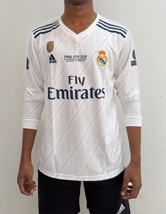 REAL MADRID 2017/18 FULL SLEEVE HOME -EMBROIDERY