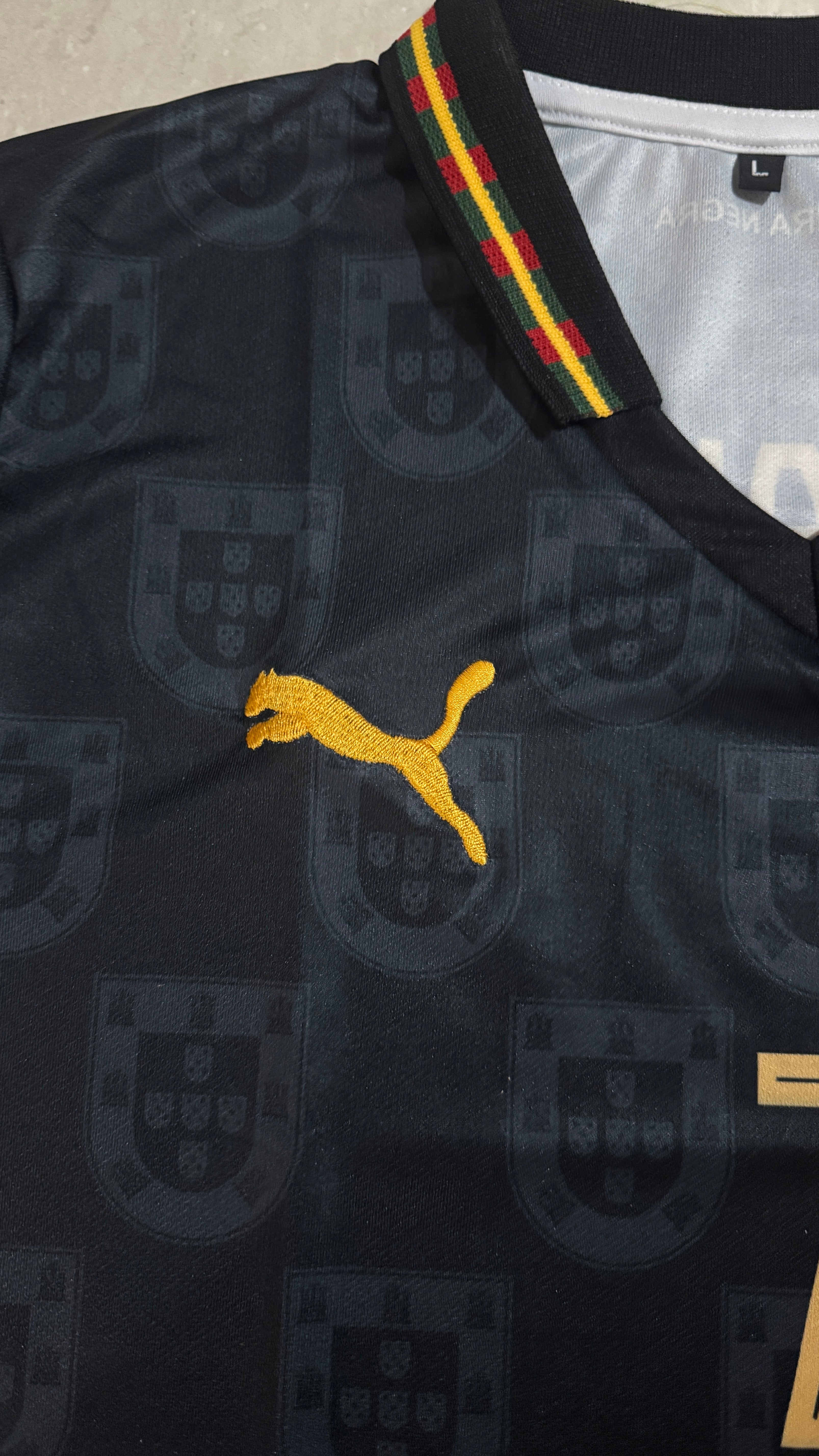 PORTUGAL 2026 AWAY PANTHER HALF SLEVEE POLO  CR7-EMBROIDERY