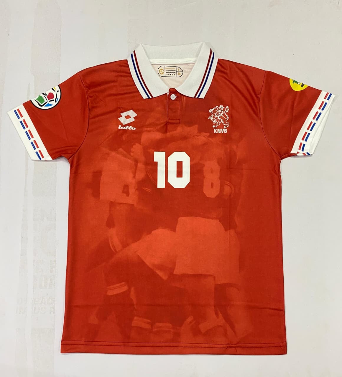 NETHERLANDS 1996/97 HOME POLO -EMBROIDERY
