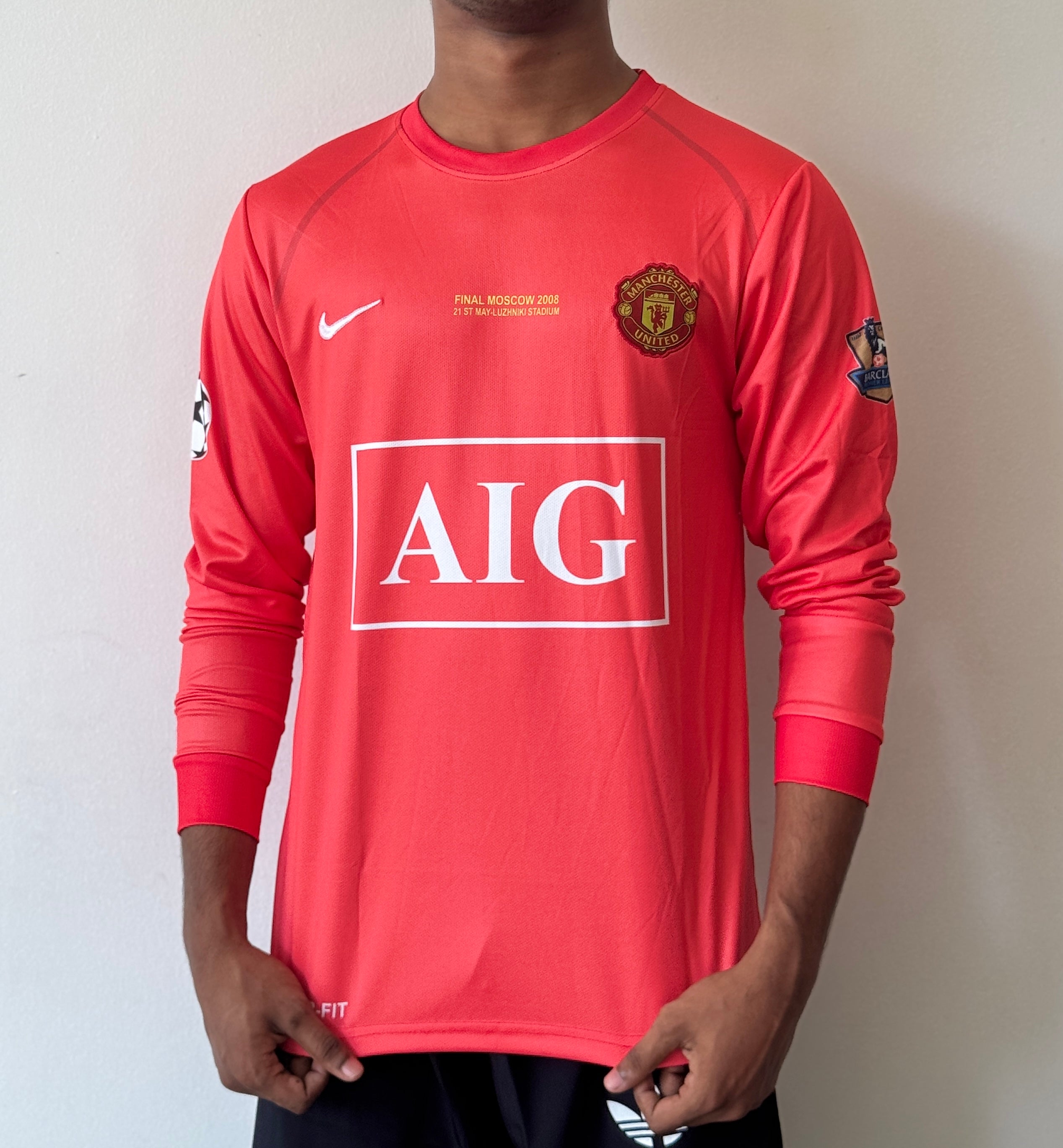 MAN UTD 2007-08 HOME FULL SLEVEE CR7 EMBRODIERY