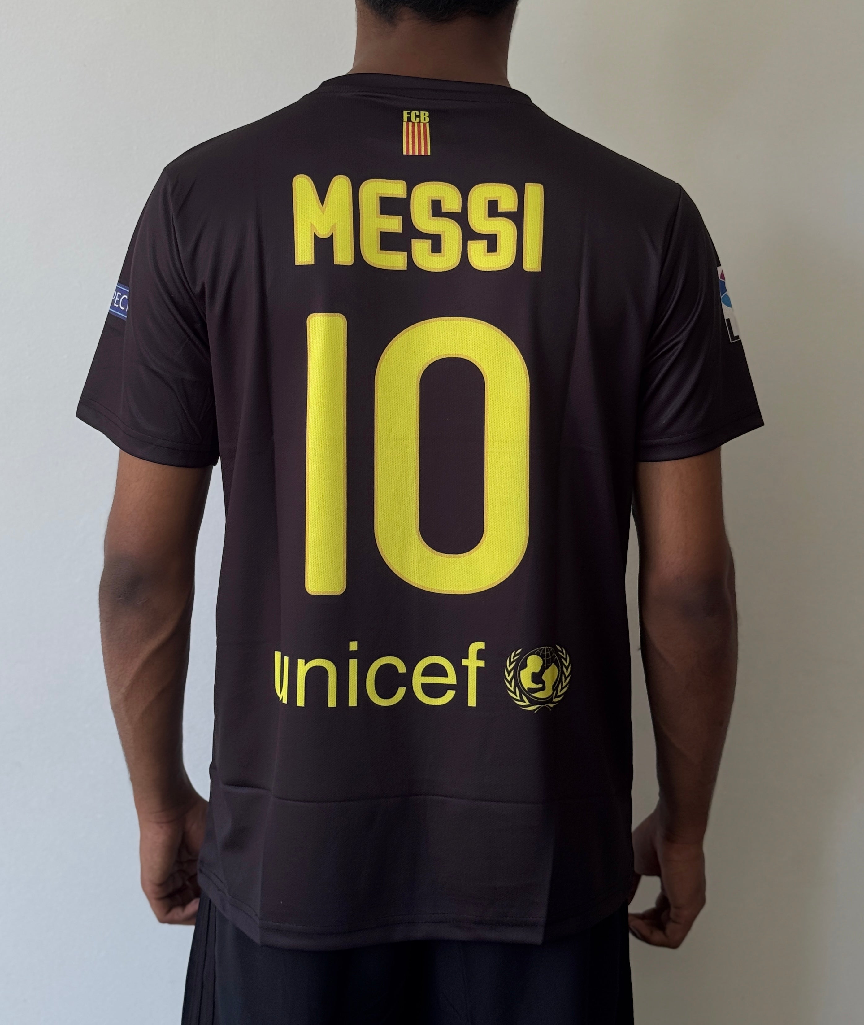 FC BARCELONA 2011/12 AWAY MESSI -EMBROIDERY
