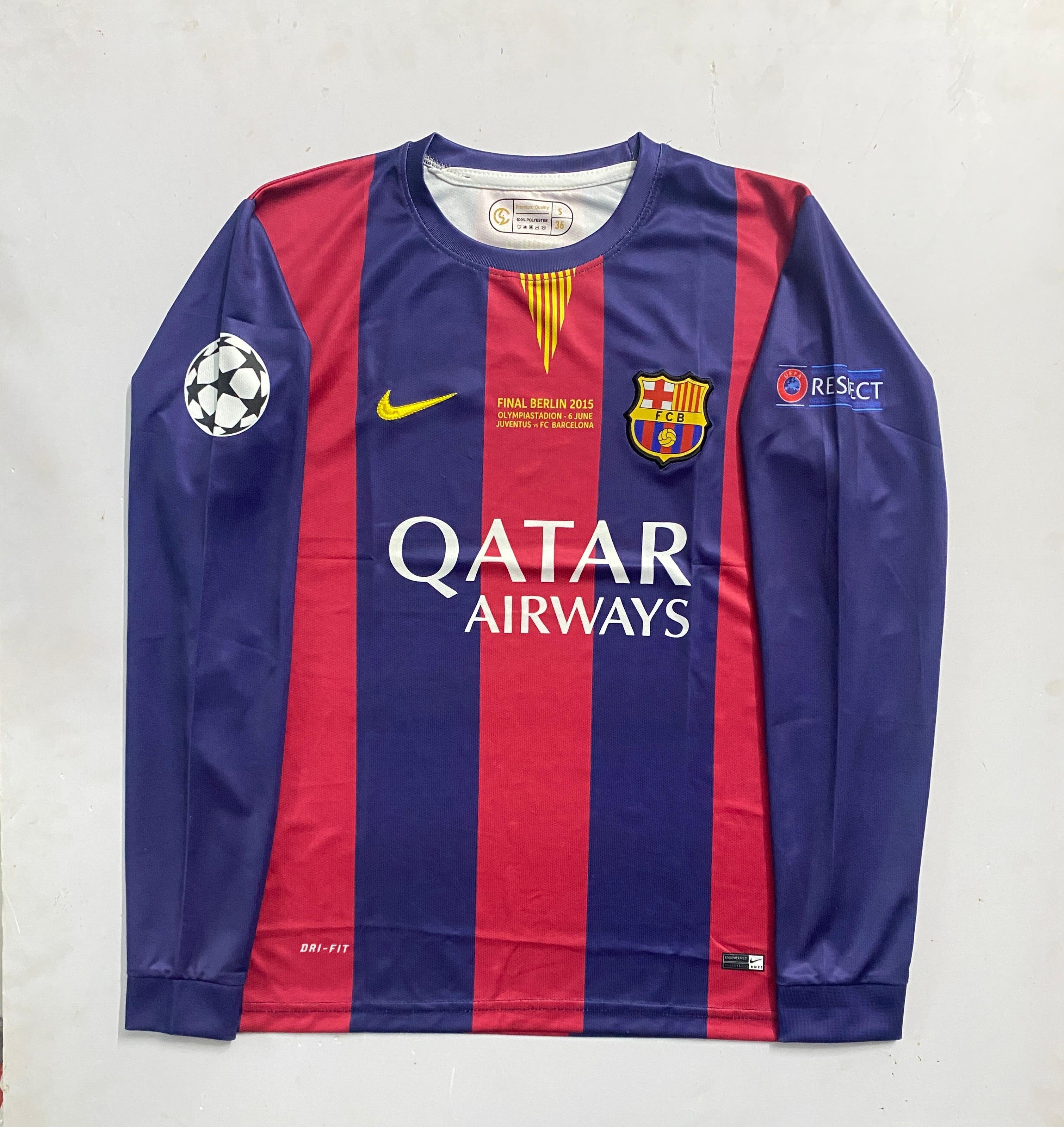 FC BARCELONA 2014/15 HOME FULL SLEVEE - EMBROIDERY – Ten sports