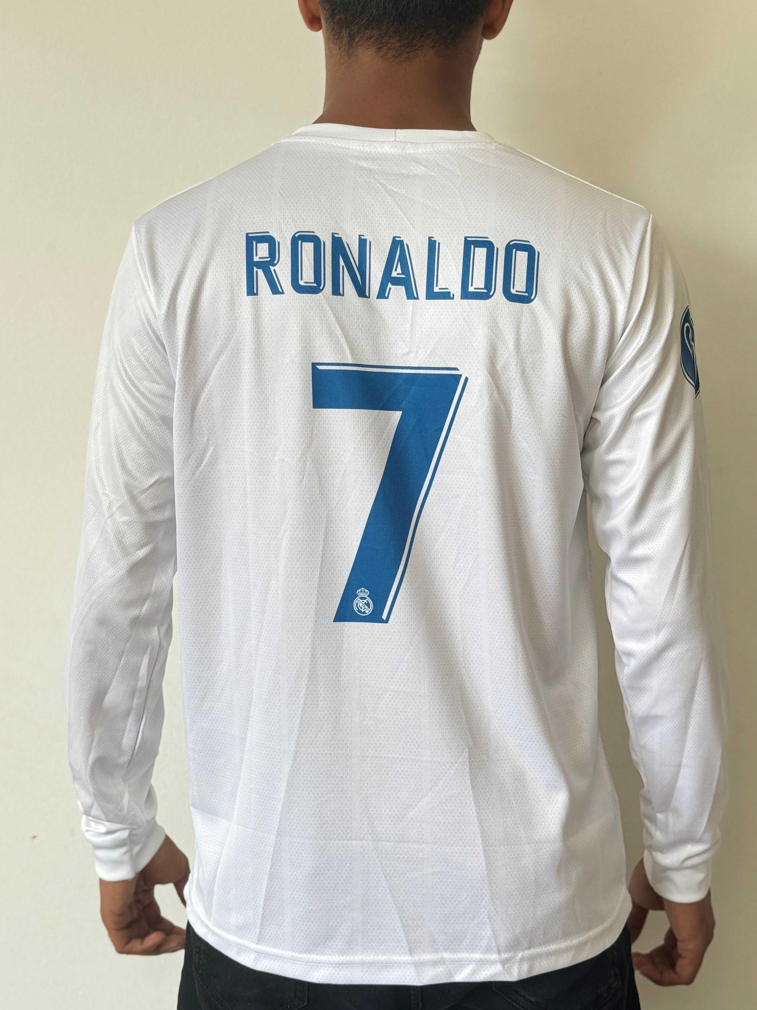 REAL MADRID 2017/18 FULL SLEEVE HOME -EMBROIDERY