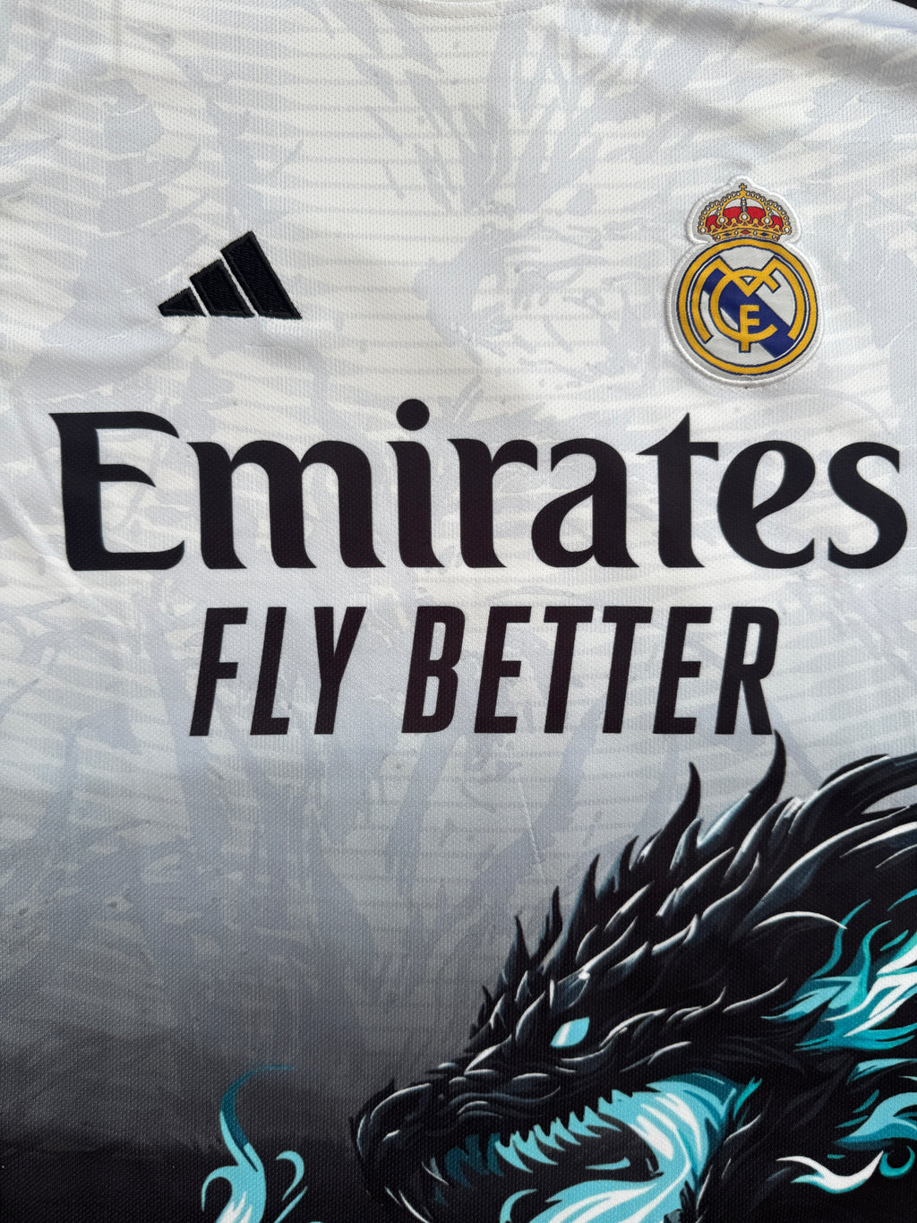 REAL MADRID WHITE DRAGON SPECIAL EDITION - EMBROIDERY
