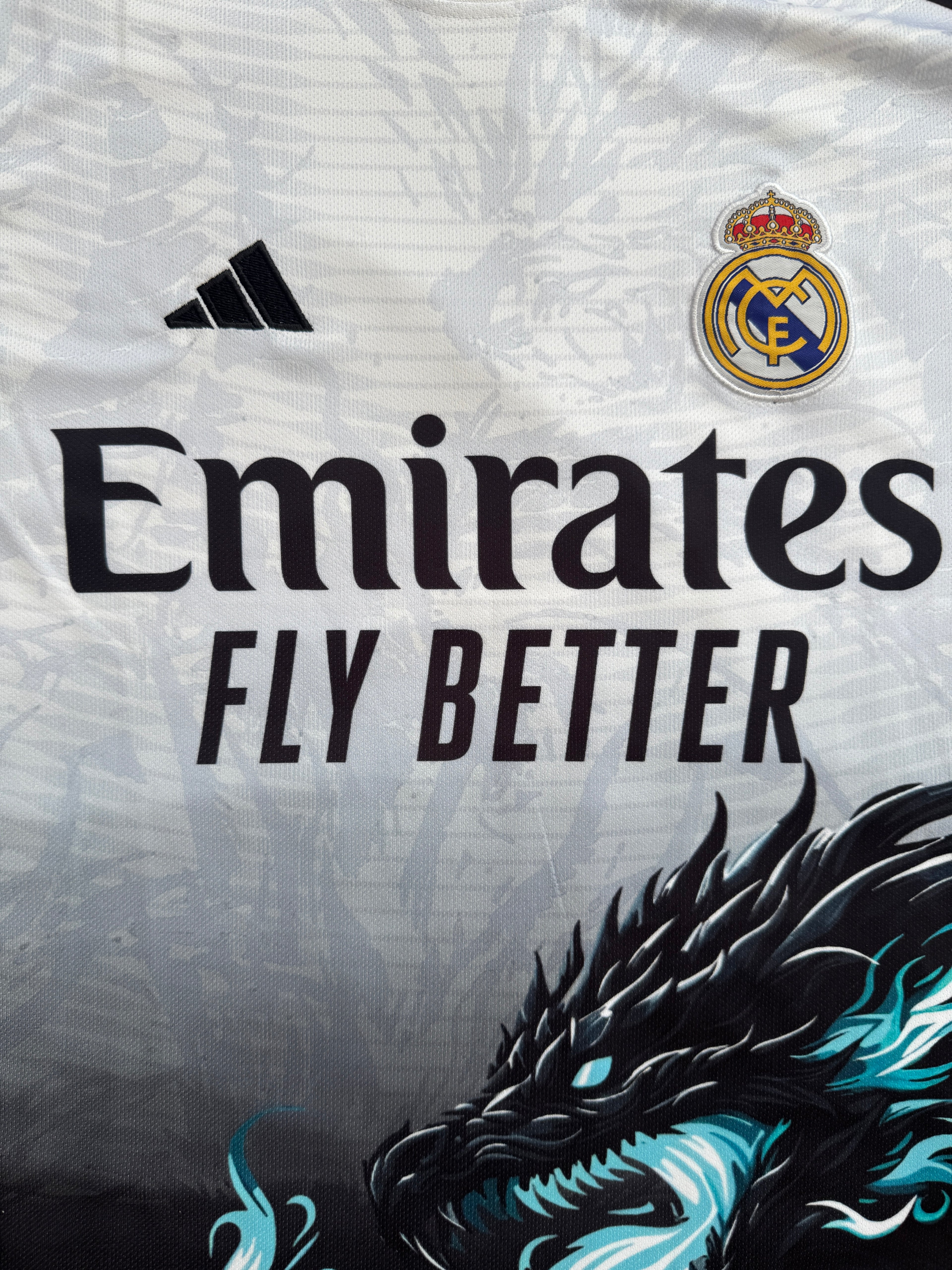 REAL MADRID WHITE DRAGON SPECIAL EDITION - EMBROIDERY