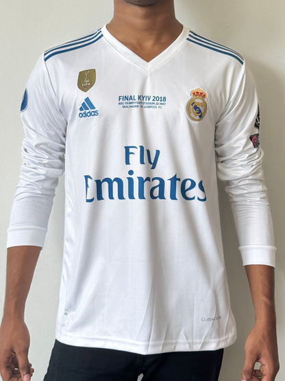 REAL MADRID 2017/18 FULL SLEEVE HOME -EMBROIDERY