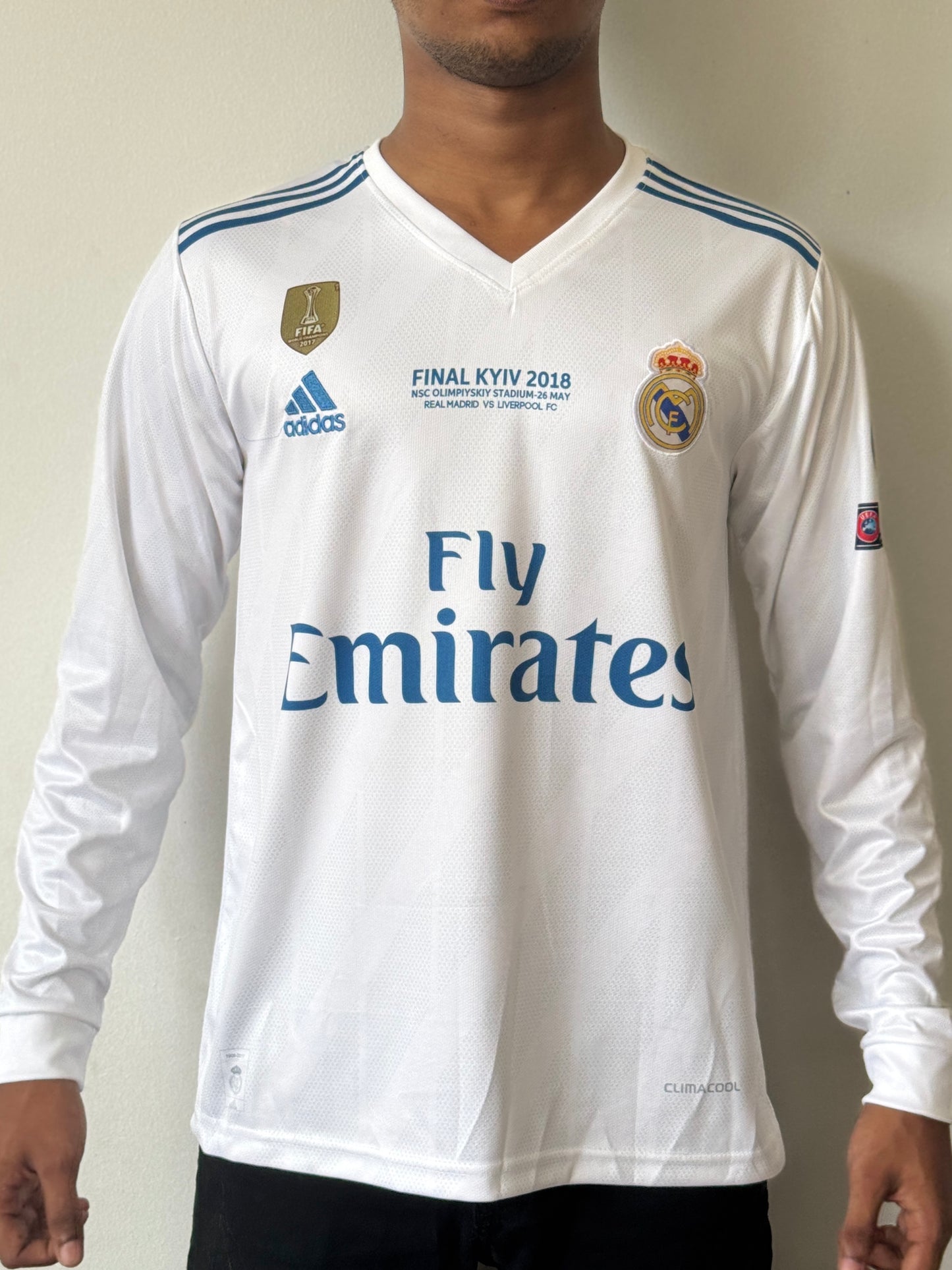 REAL MADRID 2017/18 FULL SLEEVE HOME -EMBROIDERY
