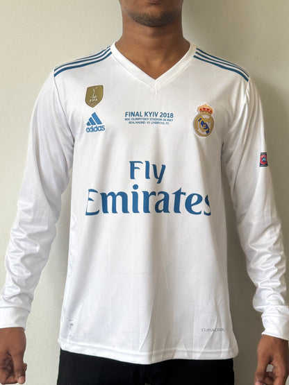REAL MADRID 2017/18 FULL SLEEVE HOME -EMBROIDERY