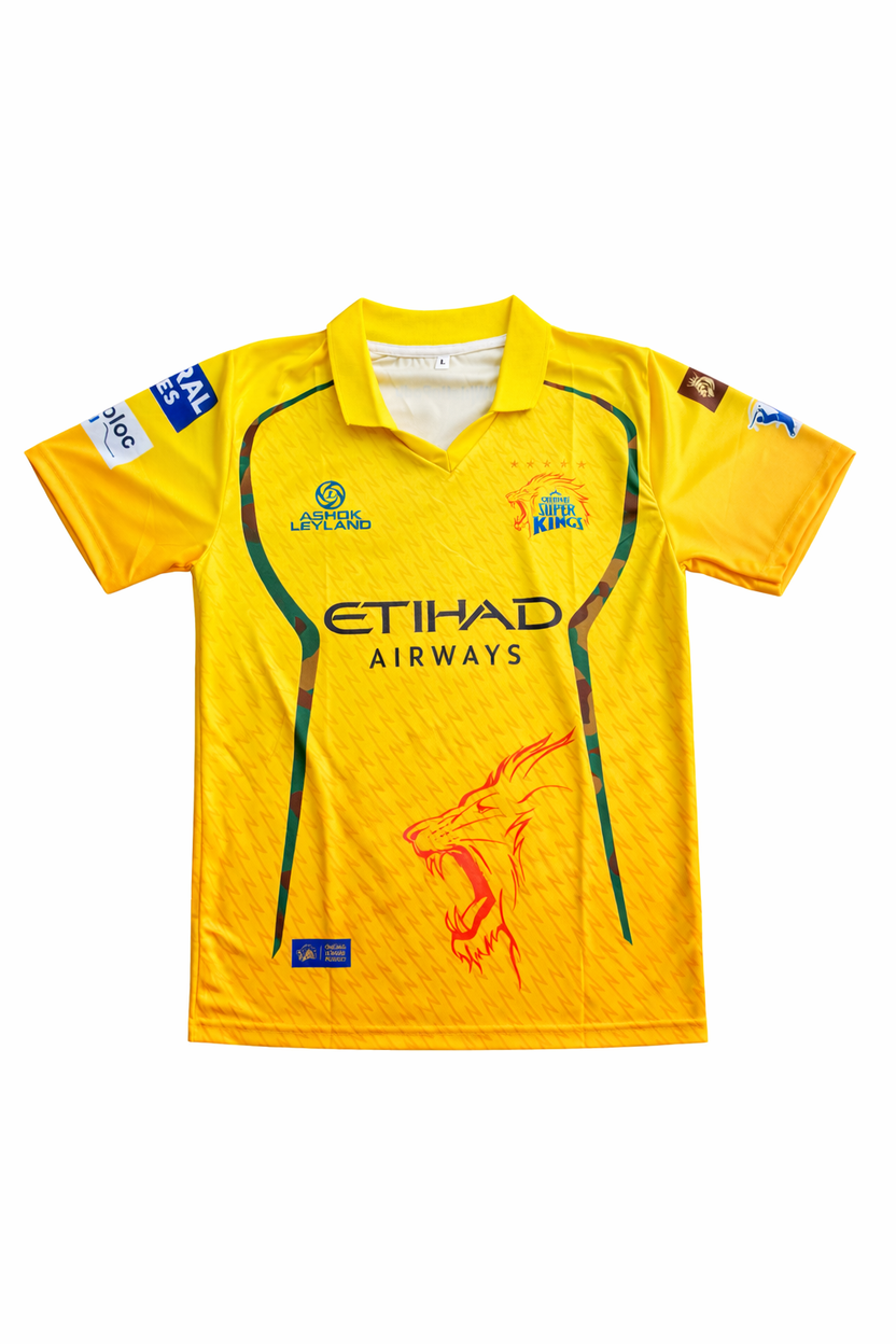 CSK HOME JERSEY IPL- Printed – Ten sports