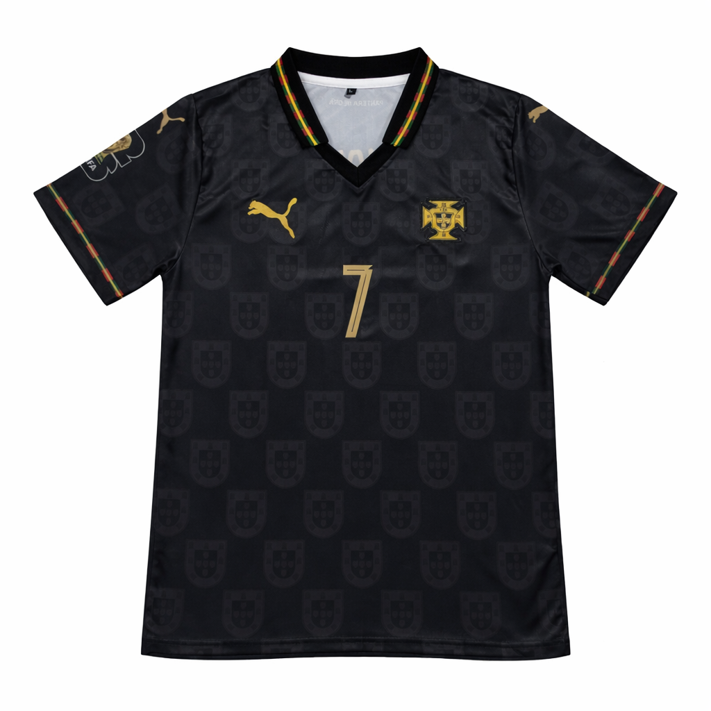 PORTUGAL 2026 AWAY PANTHER HALF SLEVEE POLO  CR7-EMBROIDERY