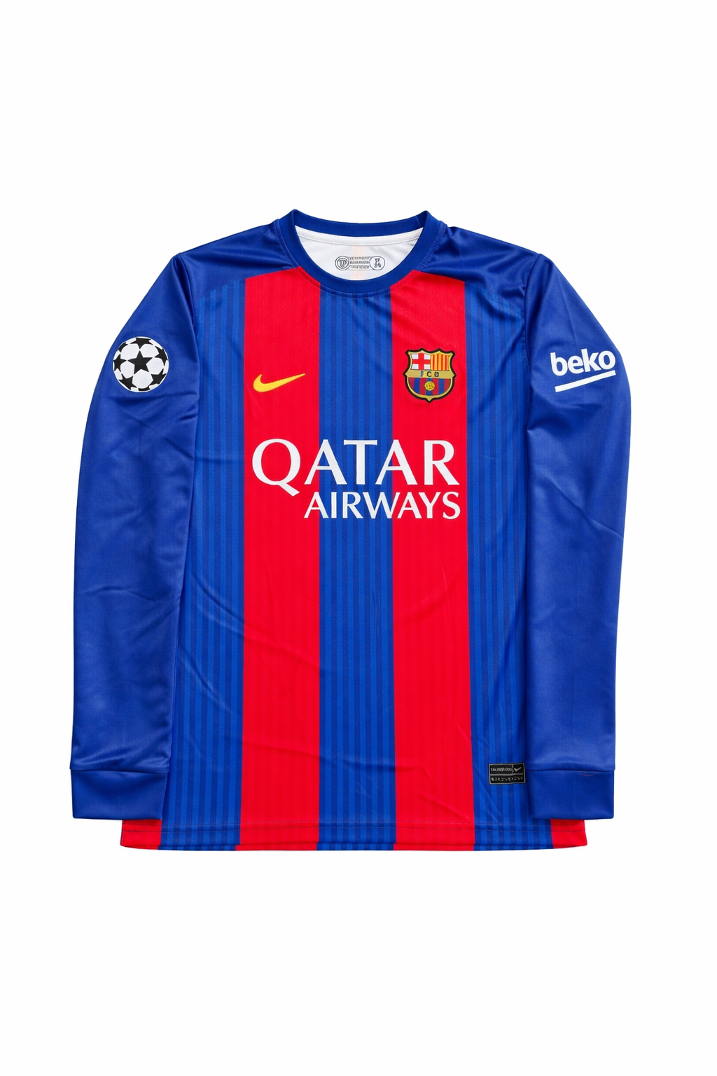 FC BARCELONA 2016/17 HOME FULL SLEVEE MESSI  -EMBROIDERY