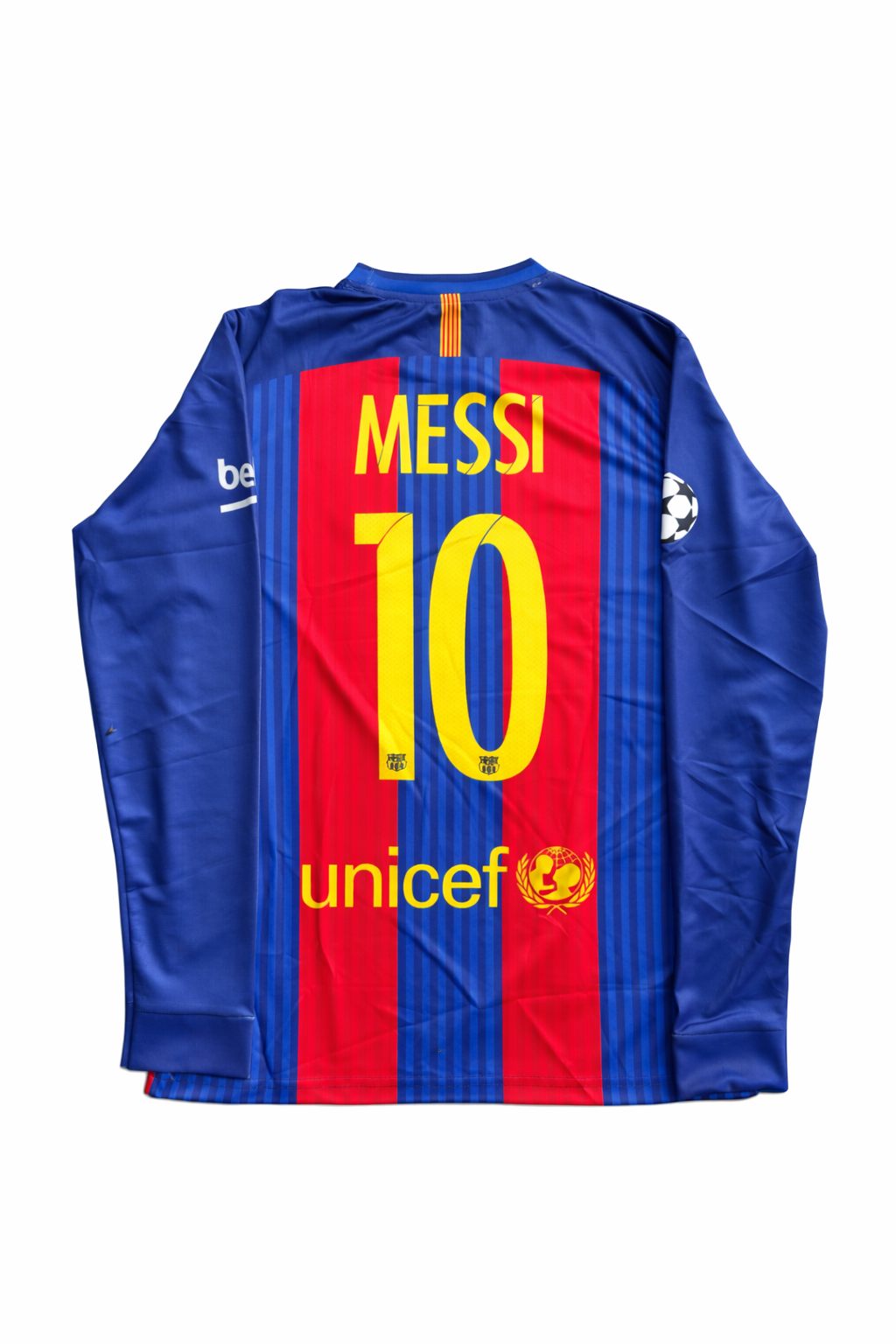 FC BARCELONA 2016/17 HOME FULL SLEVEE MESSI  -EMBROIDERY