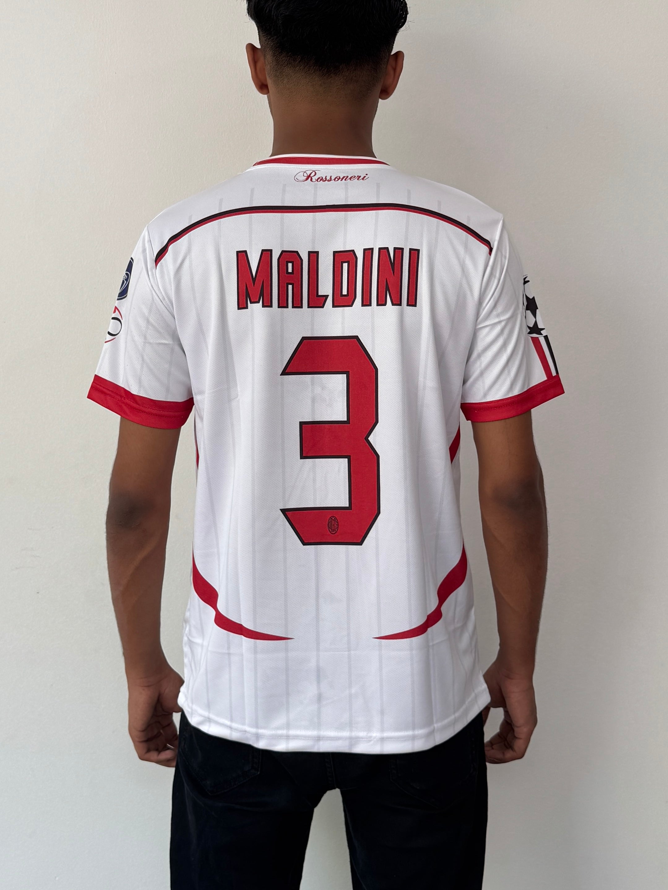 AC MILAN 2008 UEFA FINAL  WHITE -EMBROIDERY