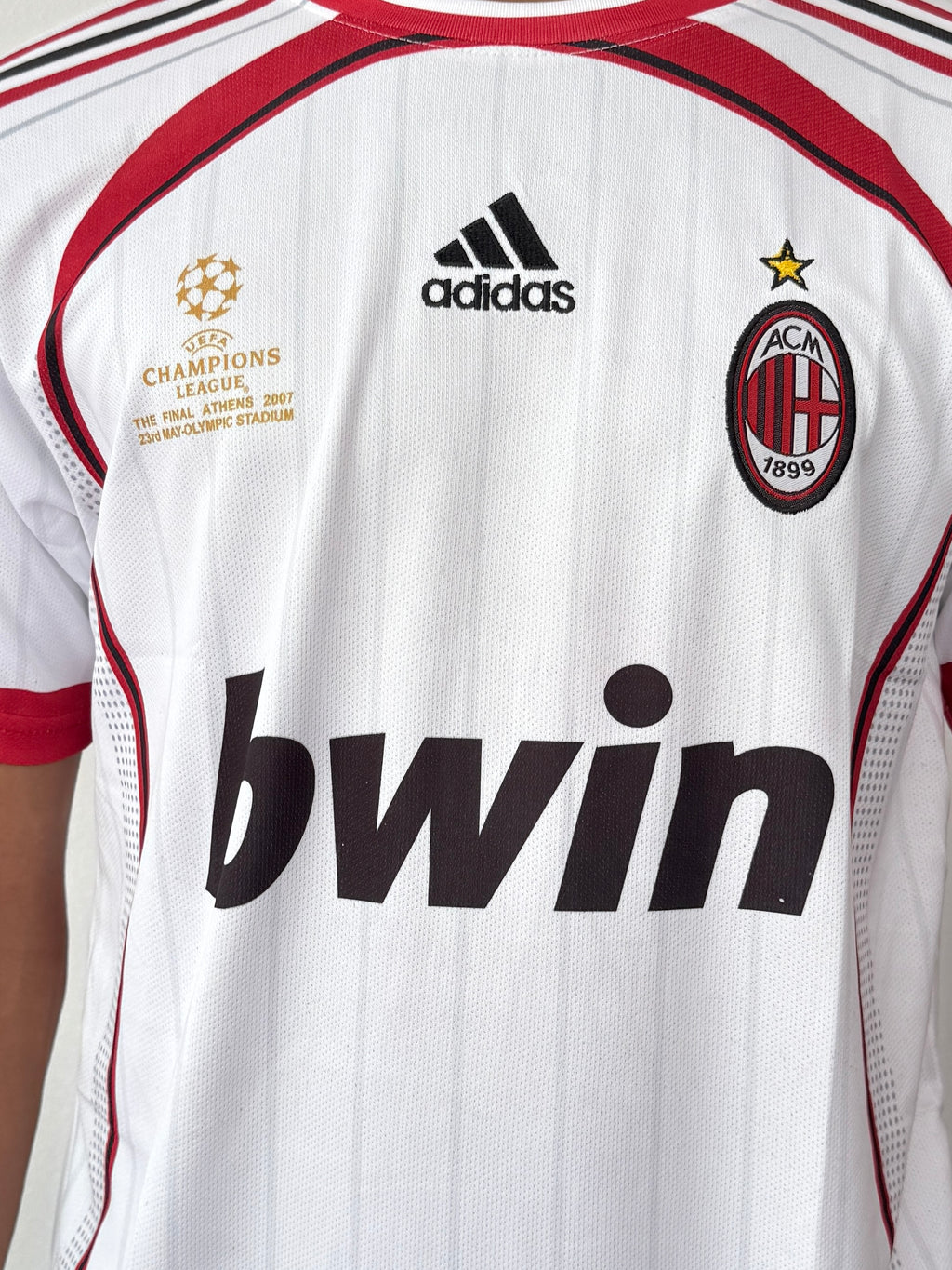 AC MILAN 2008 UEFA FINAL  WHITE -EMBROIDERY