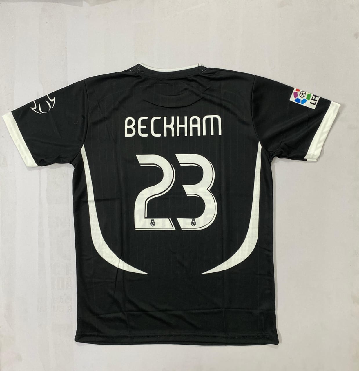 REAL MADRID 2007 AWAY BLACK -BECKHAM