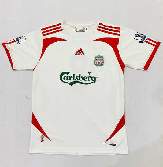 LIVERPOOL AWAY WHITE  GERRARD-EMBROIDERY