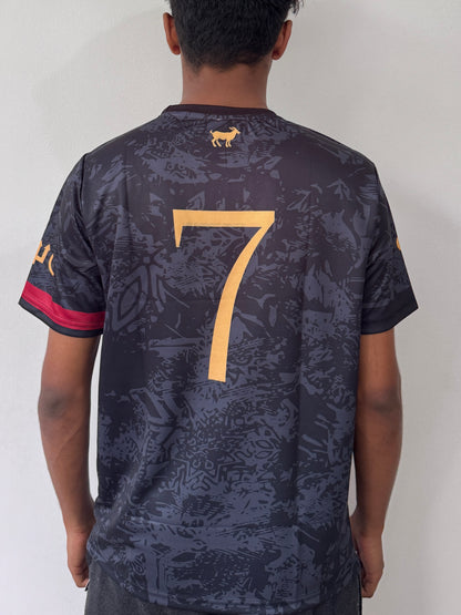 PORTUGUAL CR7 SPECIAL EDITION BLACK JERSEY-PRINTED