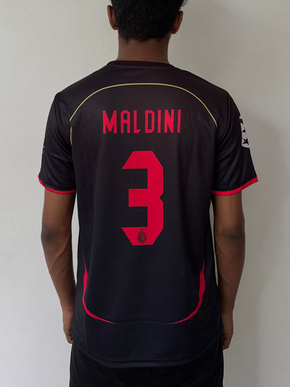 AC MILAN 2006 THIRD KIT- MALDINI-PRINTED