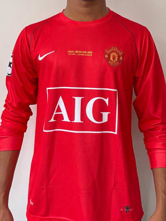 MAN UTD 2007-08 HOME FULL SLEVEE CR7 EMBRODIERY