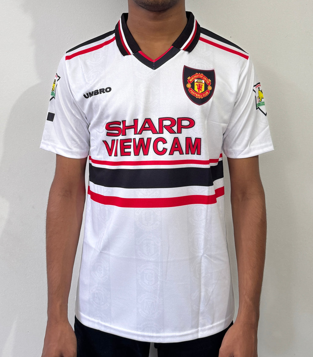 MANCHESTER UNITED 1997-98 AWAY KIT BECKHAM-PRINTED