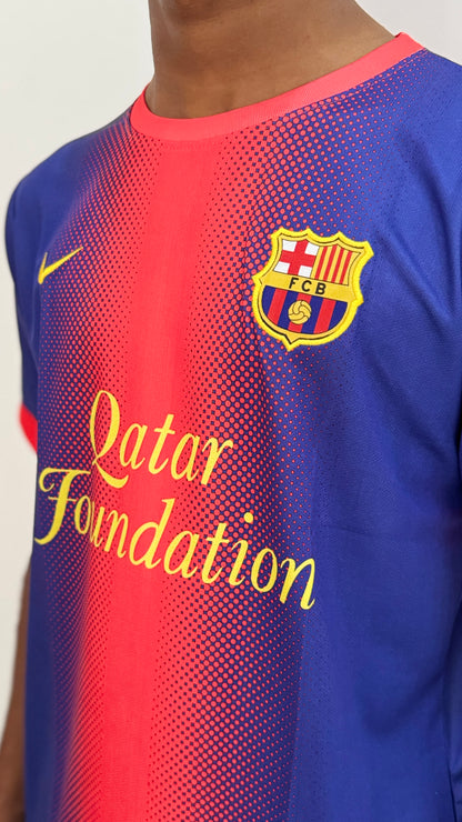FC BARCELONA 2012/13 HOME EMBROIDERY LOGO-MESSI