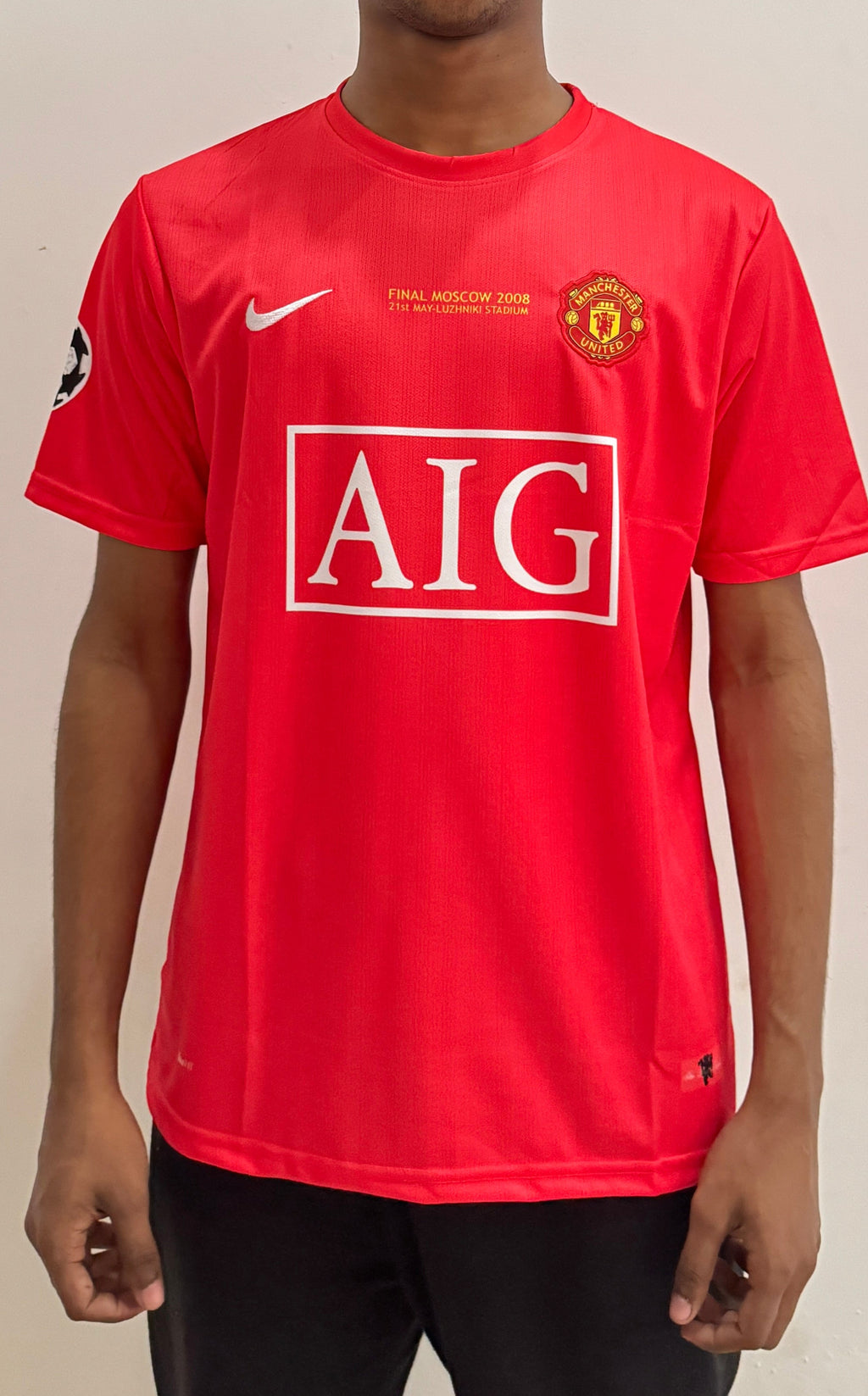 MAN UTD 2007/08 HOME (HALF)SLEVEE EMBROIDERY