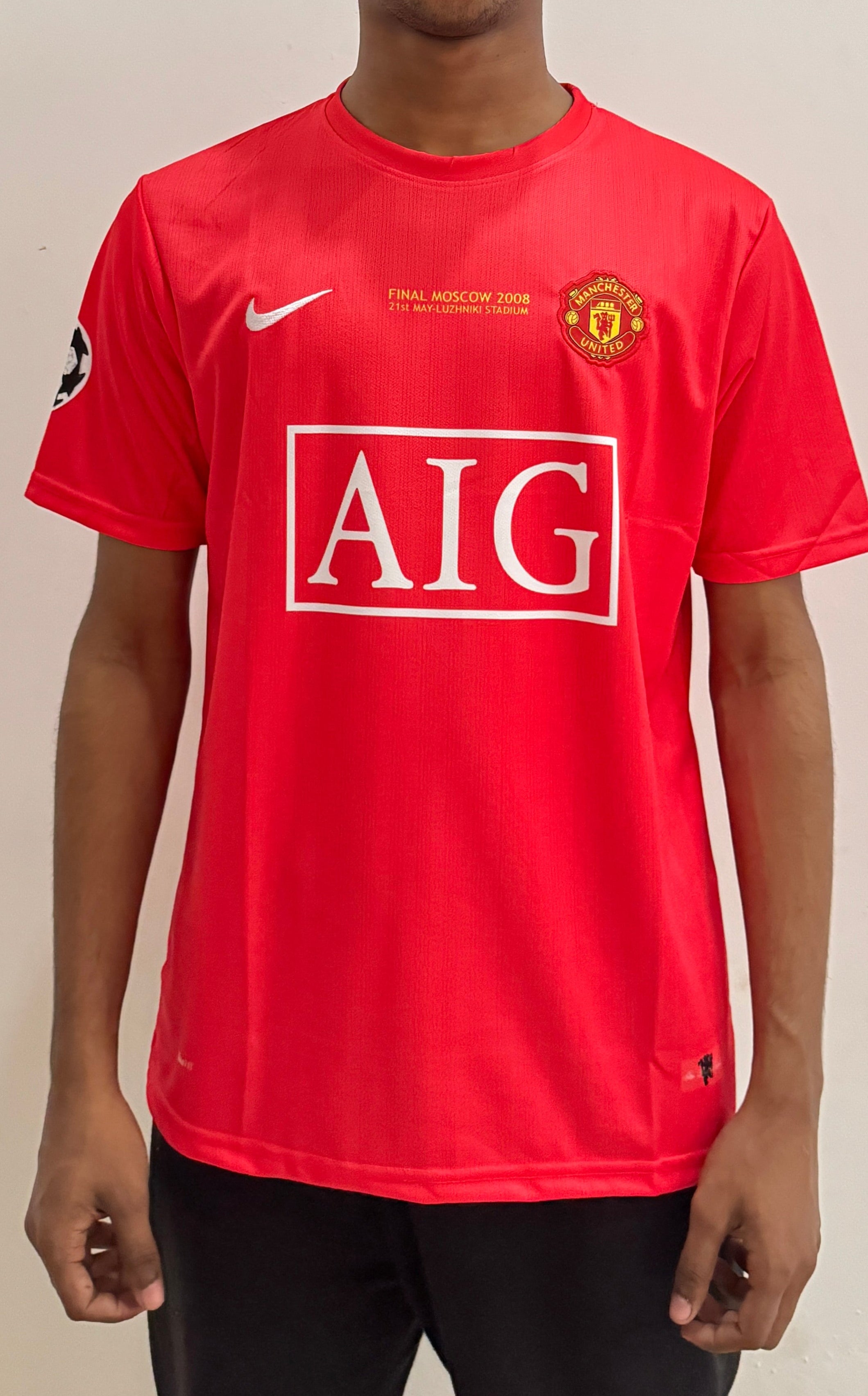 MAN UTD 2007/08 HOME (HALF)SLEVEE EMBROIDERY