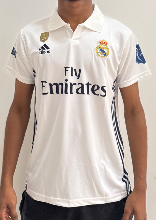REAL MADRID 2016/17 HOME CR7 COLLARED-EMBROIDERY JERESY