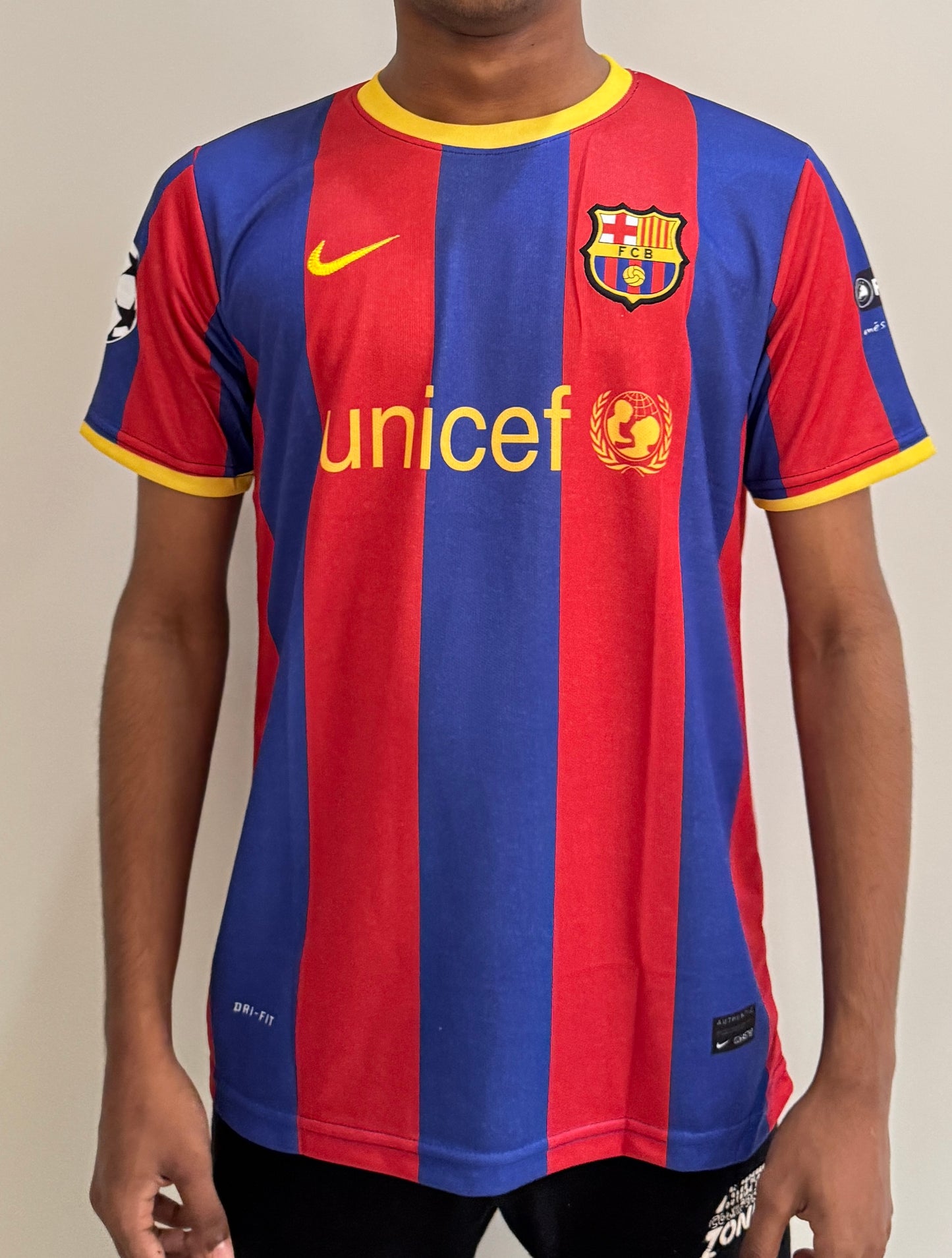 FC BARCELONA 2010/11 HOME MESSI JERSEY-EMBROIDERY