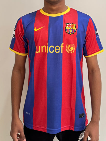 FC BARCELONA 2010/11 HOME MESSI JERSEY-EMBROIDERY