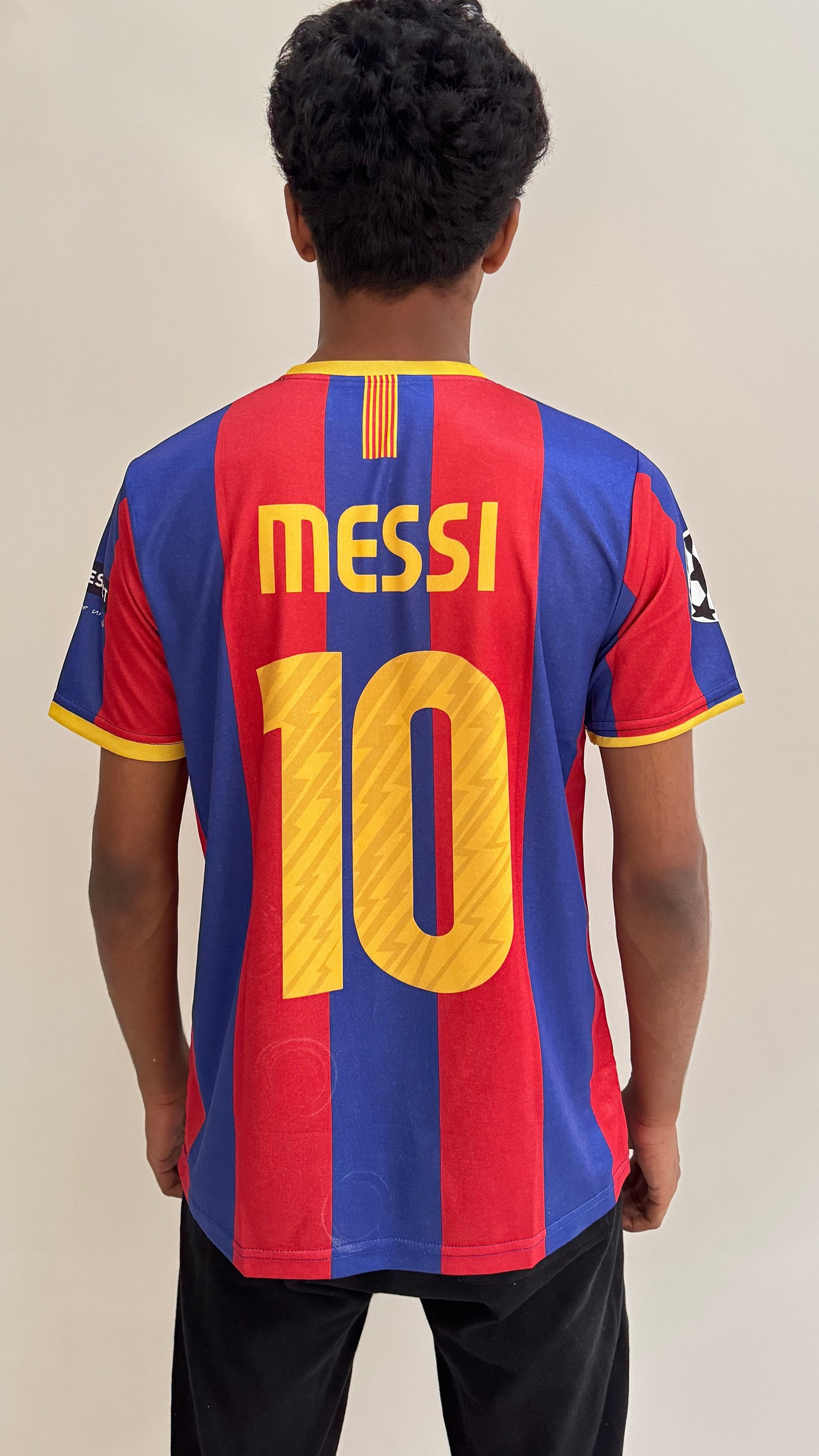 FC BARCELONA 2010/11 HOME MESSI JERSEY-EMBROIDERY