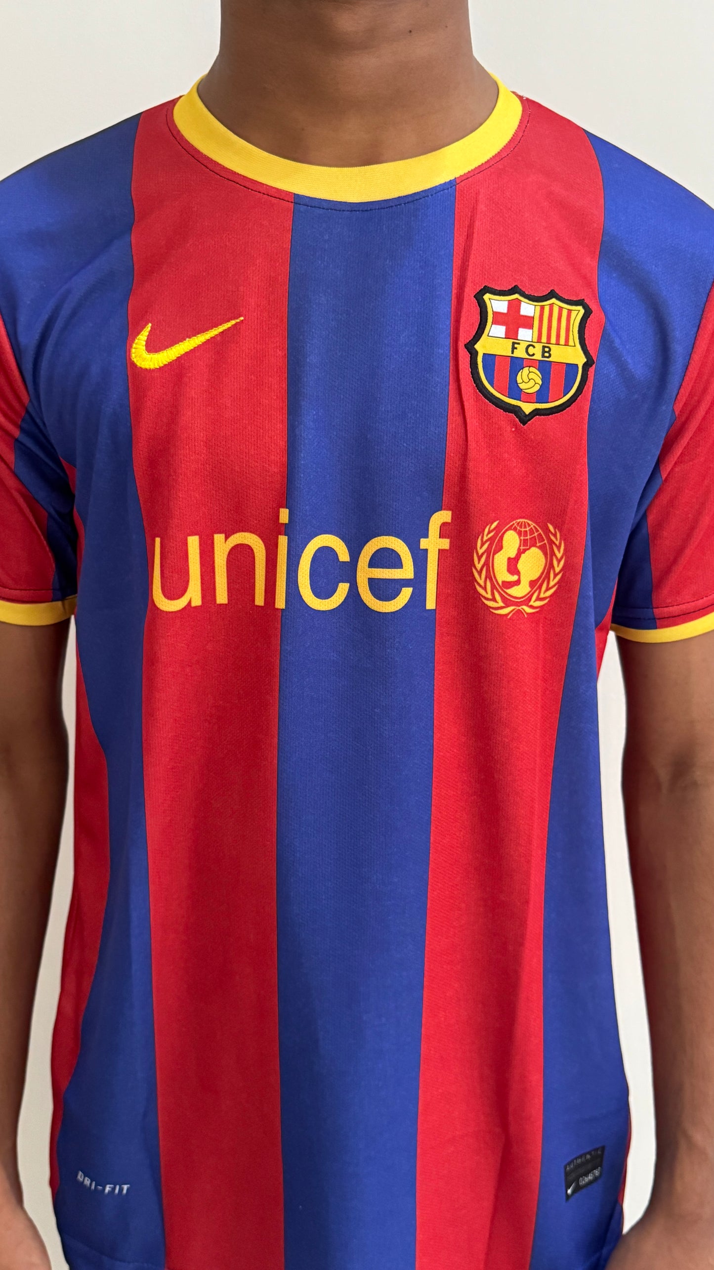 FC BARCELONA 2010/11 HOME MESSI JERSEY-EMBROIDERY