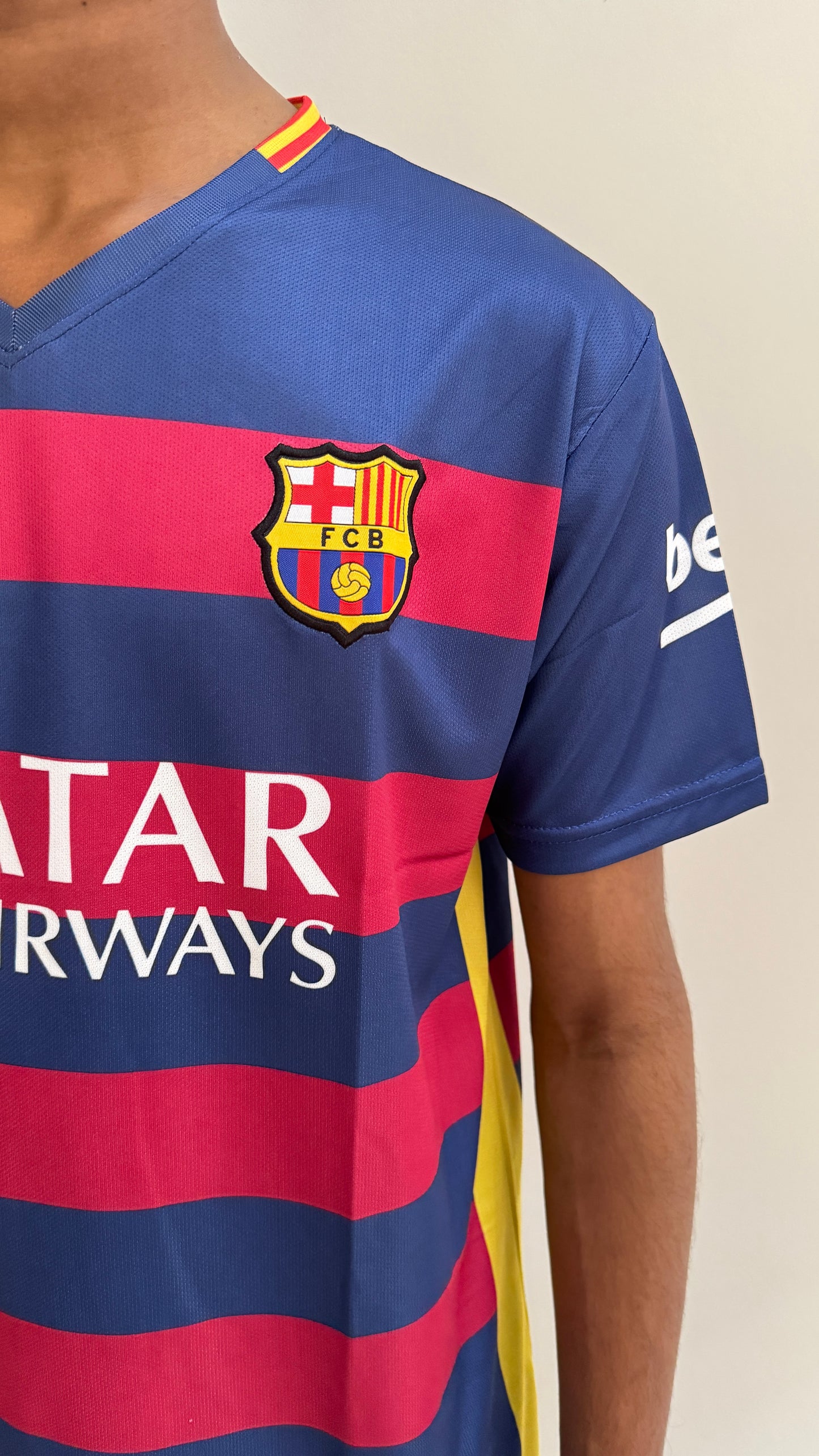 FC BARCELONA 2015/16 HOME EMBROIDEY LOGO -MESSI