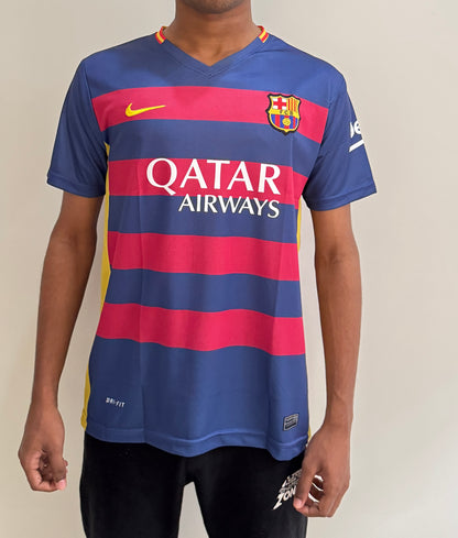 FC BARCELONA 2015/16 HOME EMBROIDEY LOGO -MESSI
