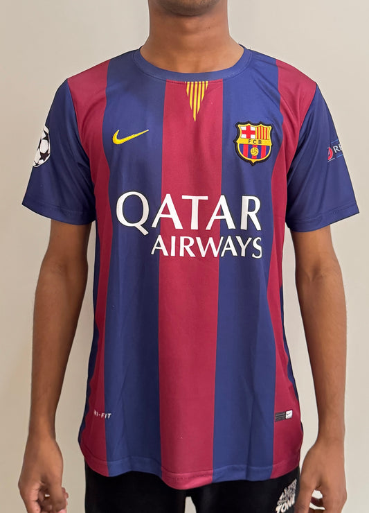 FC BARCELONA 2014/15 HOME EMBROIDERY LOGO-MESSI