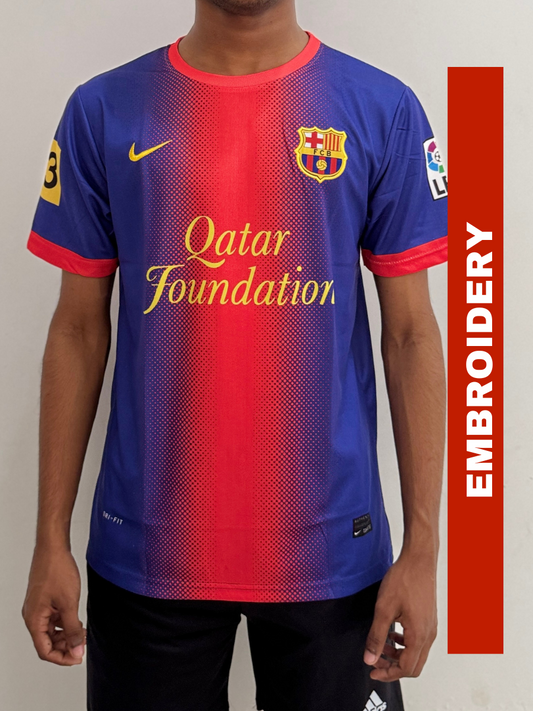 FC BARCELONA 2012/13 HOME EMBROIDERY LOGO-MESSI