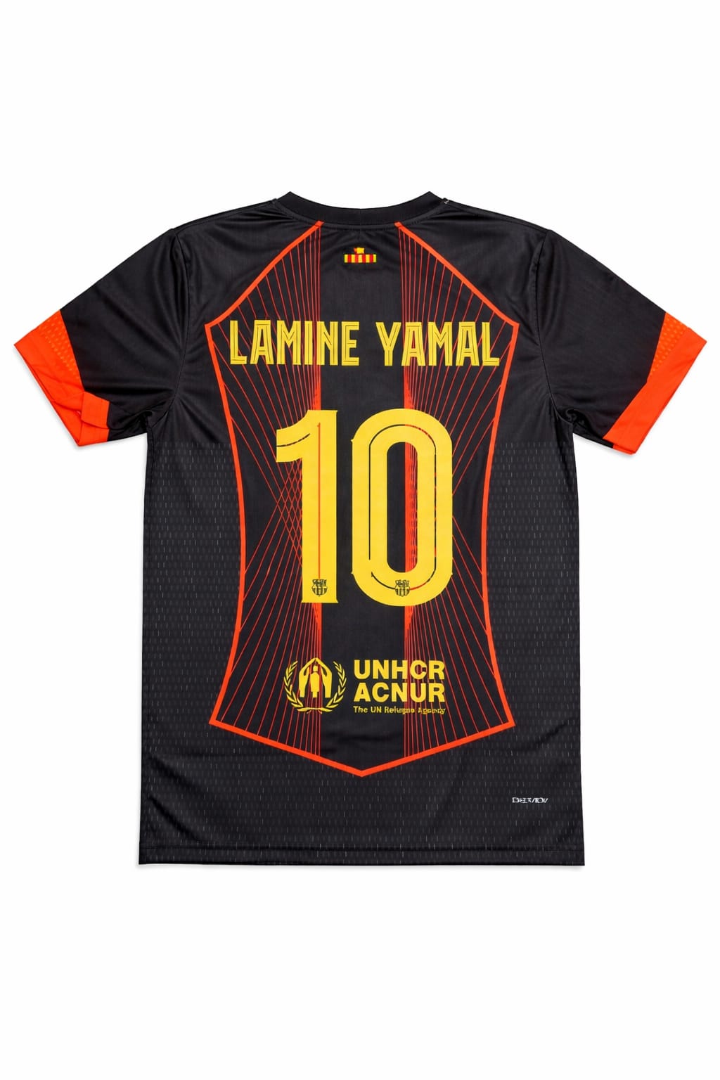 FC BARCELONA LAMINE YAMAL SPECIAL EDITION BLACK AND ORANGE- PRINTED