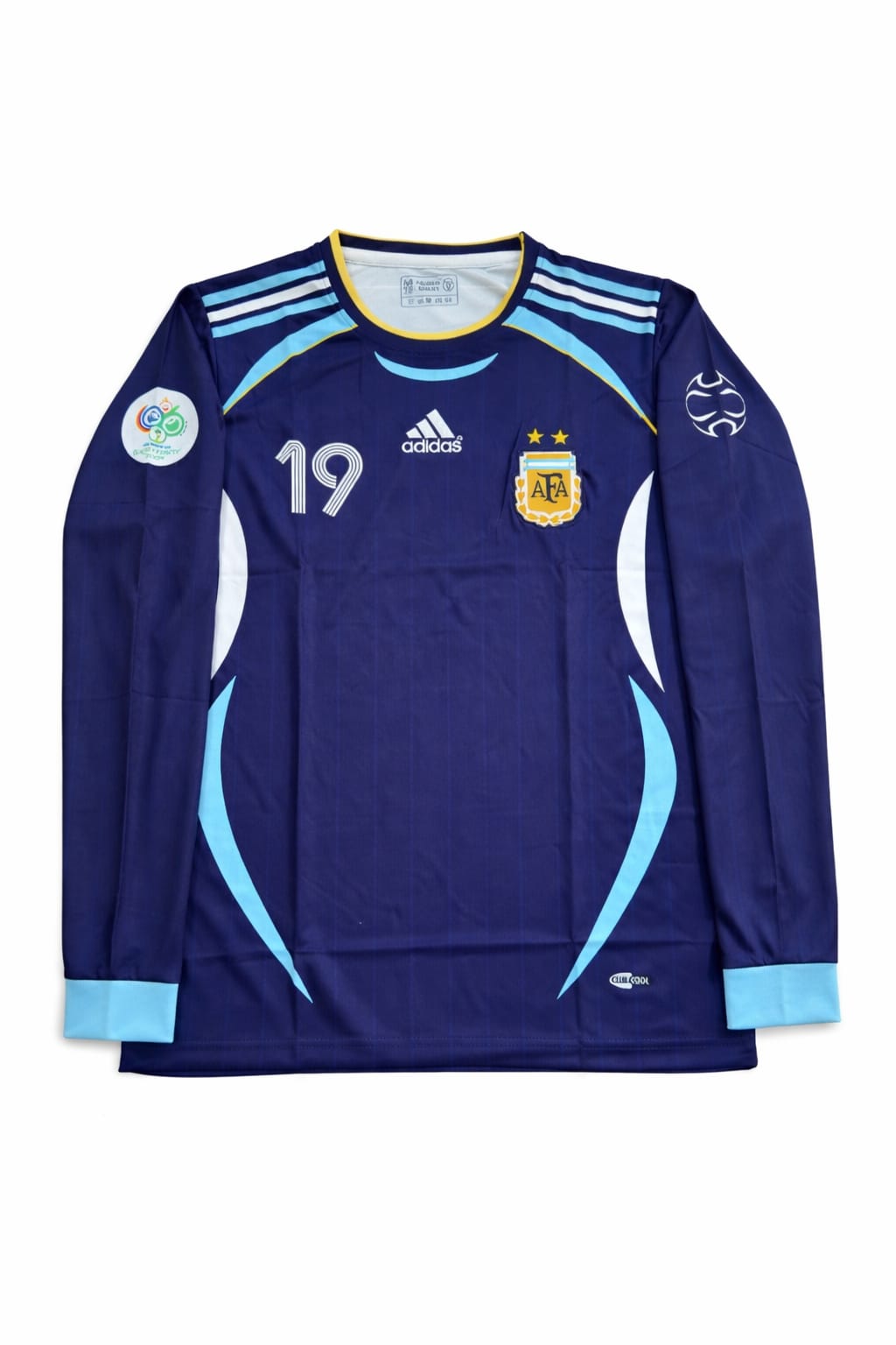 ARGENTINA AWAY MESSI 19 FULL SLEEVE -EMBROIDERY – Ten sports