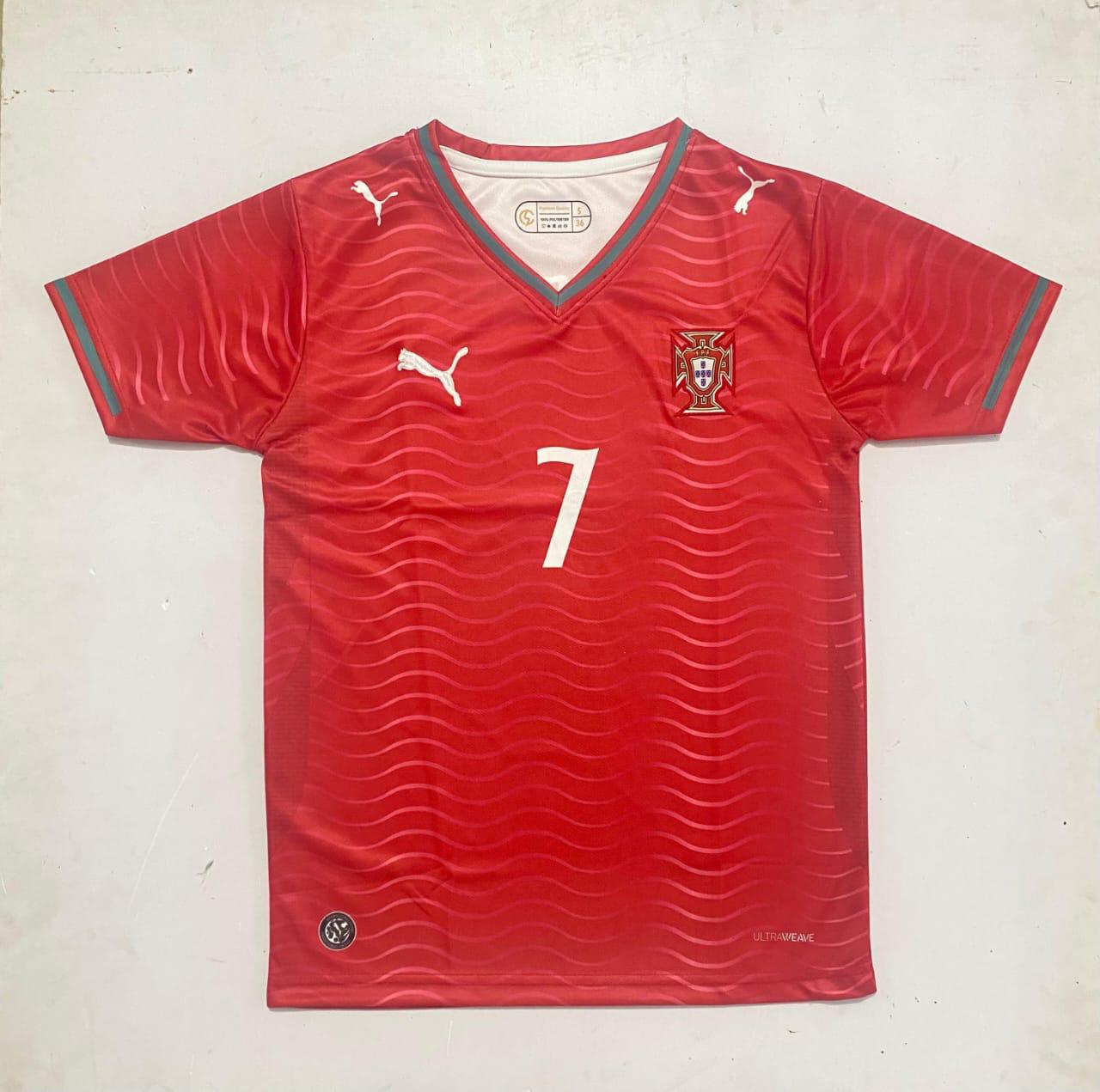 PORTUGAL 2026 HOME JERSEY-HALF SLEEVE- EMBROIDERY
