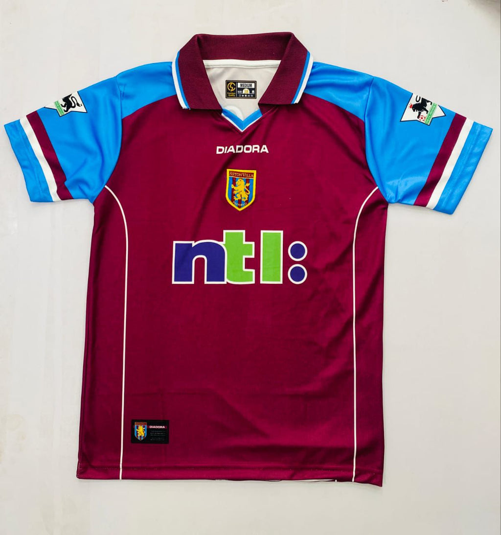 ASTON VILLA FC 2000/01 HOME- EMBROIDERY