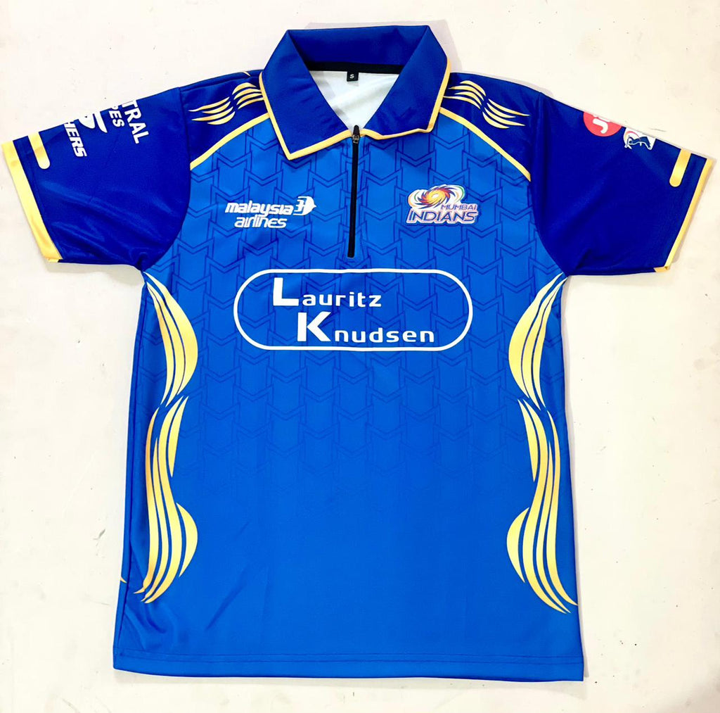 MUMBAI INDIANS  HOME JERSEY IPL- EMBROIDERY