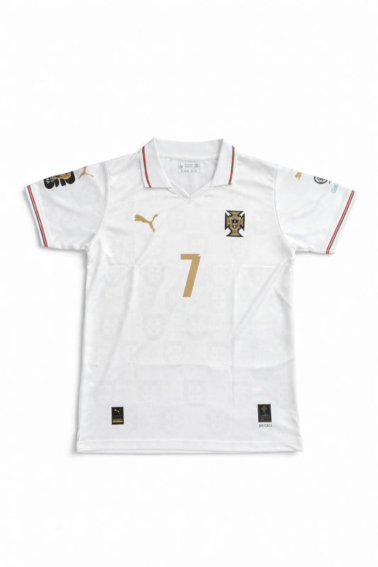 PORTUGAL PANTHER WHITE POLO 2026  CR7- EMBROIDERY