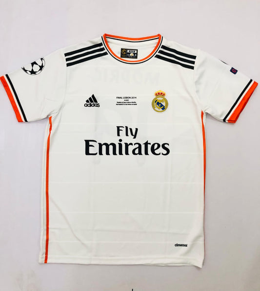 REAL MADRID 2013/14 HOME  Half slevee-EMBROIDERY