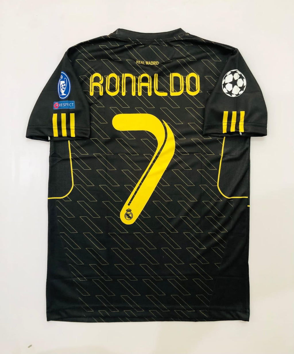 REAL MADRID 2011/12 AWAY BLACK CR7-EMBROIDERY