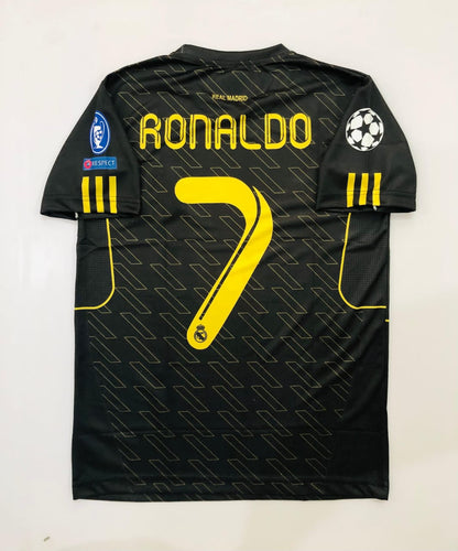REAL MADRID 2011/12 AWAY BLACK CR7-EMBROIDERY