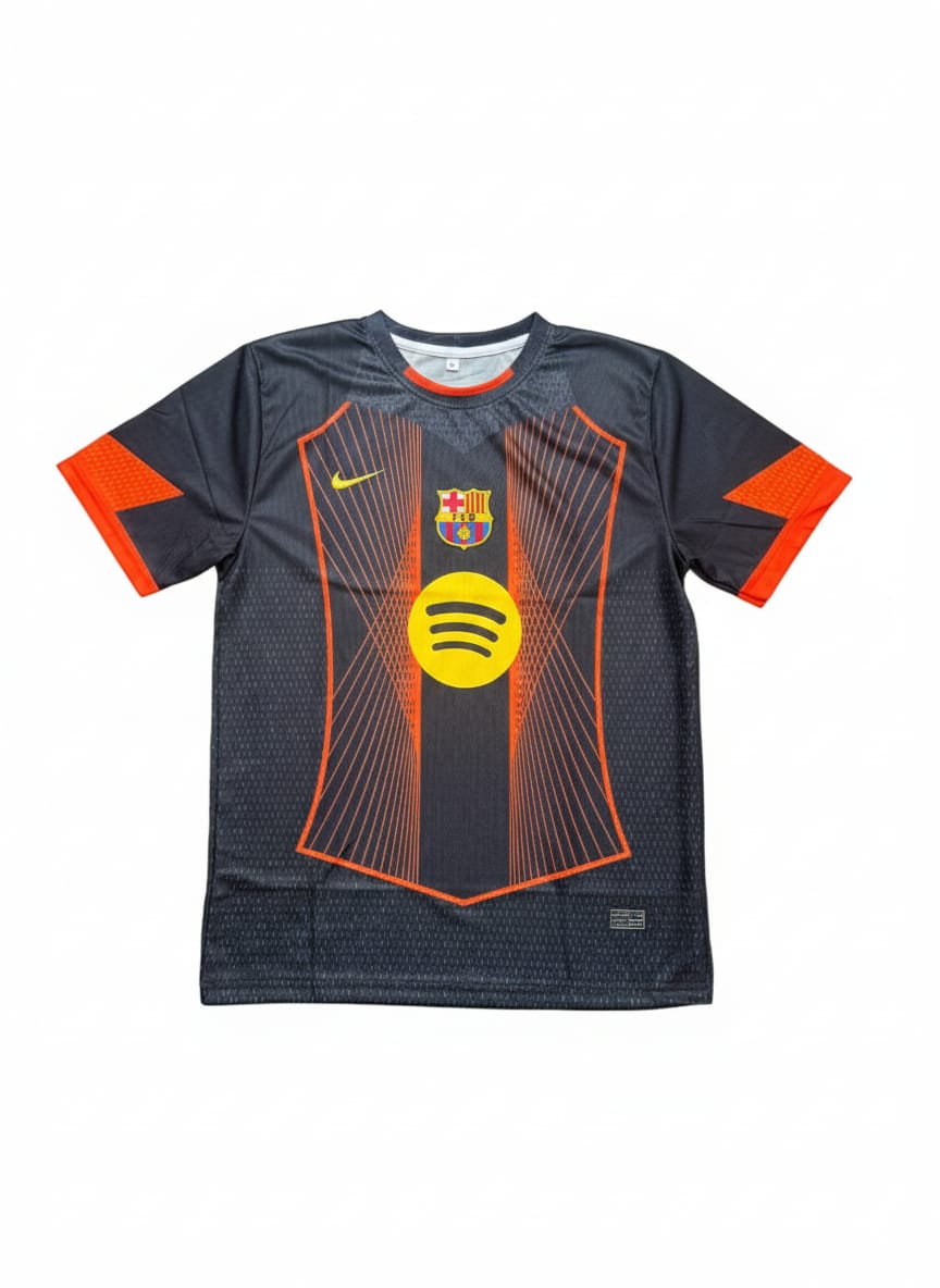 FC BARCELONA LAMINE YAMAL SPECIAL EDITION BLACK AND ORANGE- PRINTED
