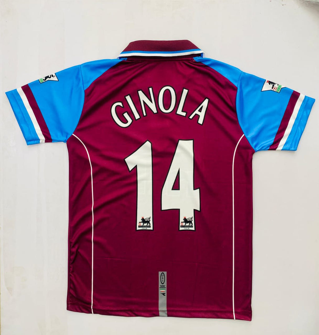 ASTON VILLA FC 2000/01 HOME- EMBROIDERY