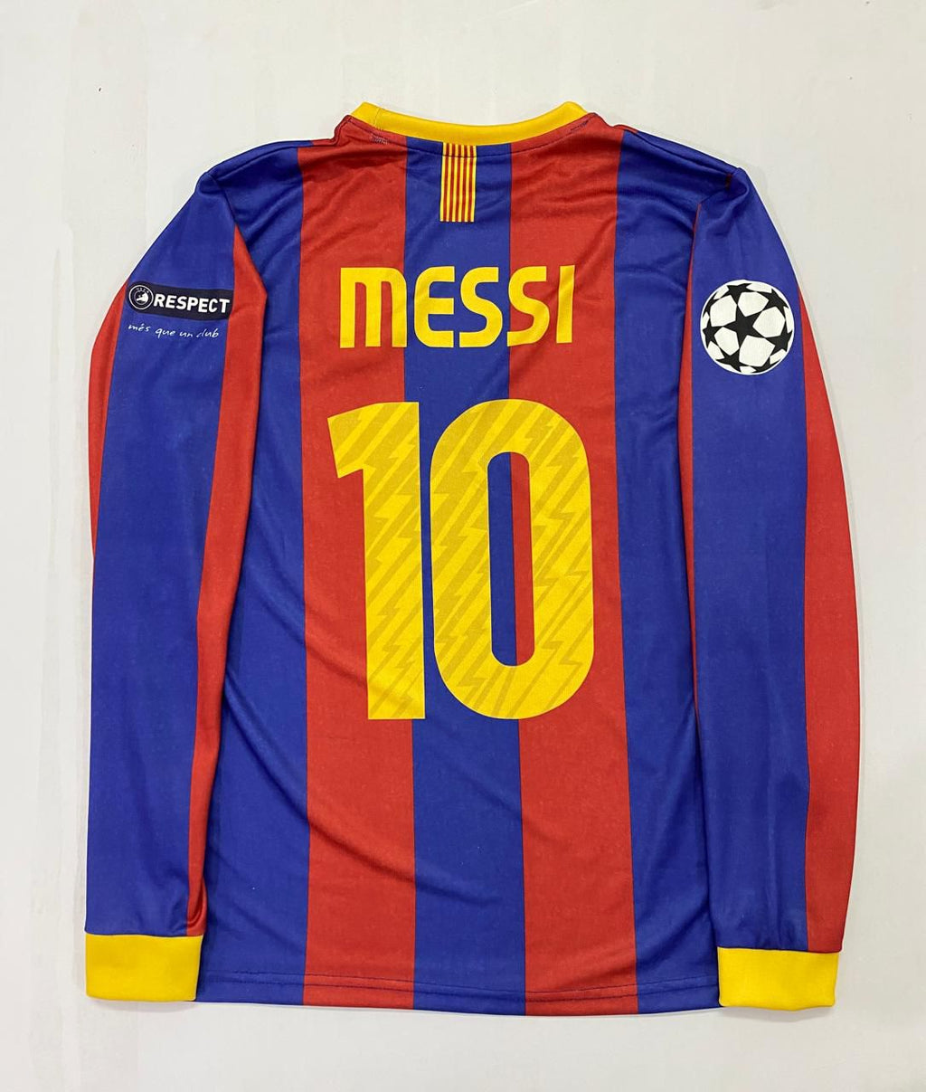 FC BARCELONA 2010-11 HOME FULL SLEEVE - EMBROIDERY